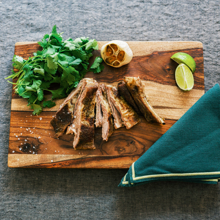 Grass Fed Lamb Denver Ribs w/ Green Chili