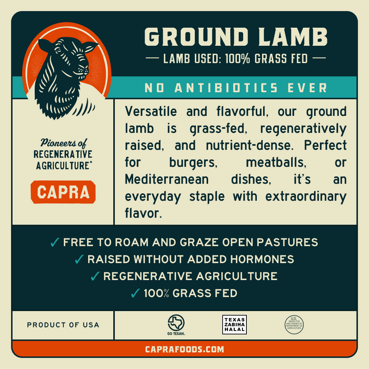 Grass Fed Ground Lamb | 16oz