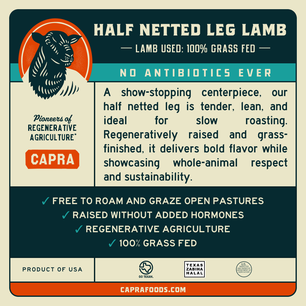 Grass Fed Boneless Lamb Leg