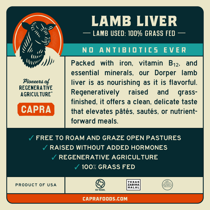 Grass Fed Lamb Liver