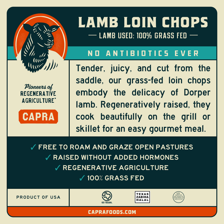 Grass Fed Lamb Loin Chops