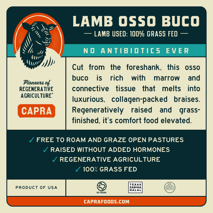 Grass Fed Lamb Osso Buco (Foreshank)